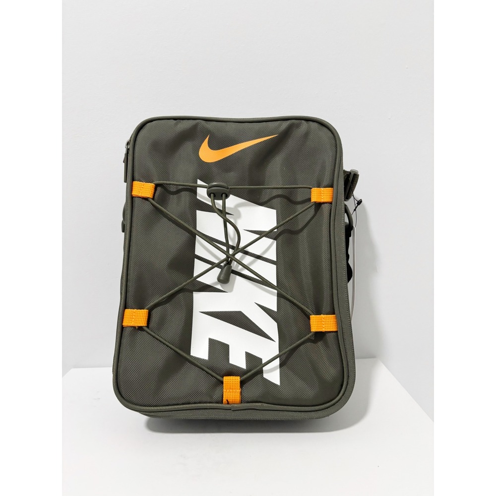 Nike Hard Shell Lunch Box Olive Green Insulated Adjustable Shoulder Strap NWT